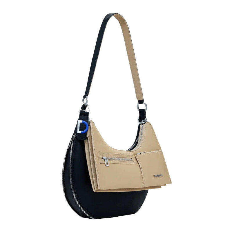 DESIGUAL Sac à bandoulière détachable bicolore moyen