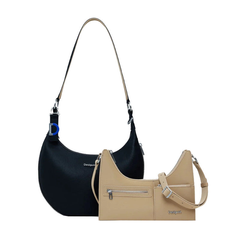 DESIGUAL Sac à bandoulière détachable bicolore moyen