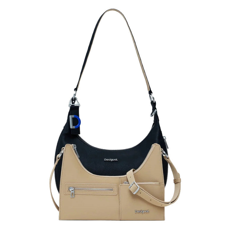 DESIGUAL Sac à bandoulière détachable bicolore moyen