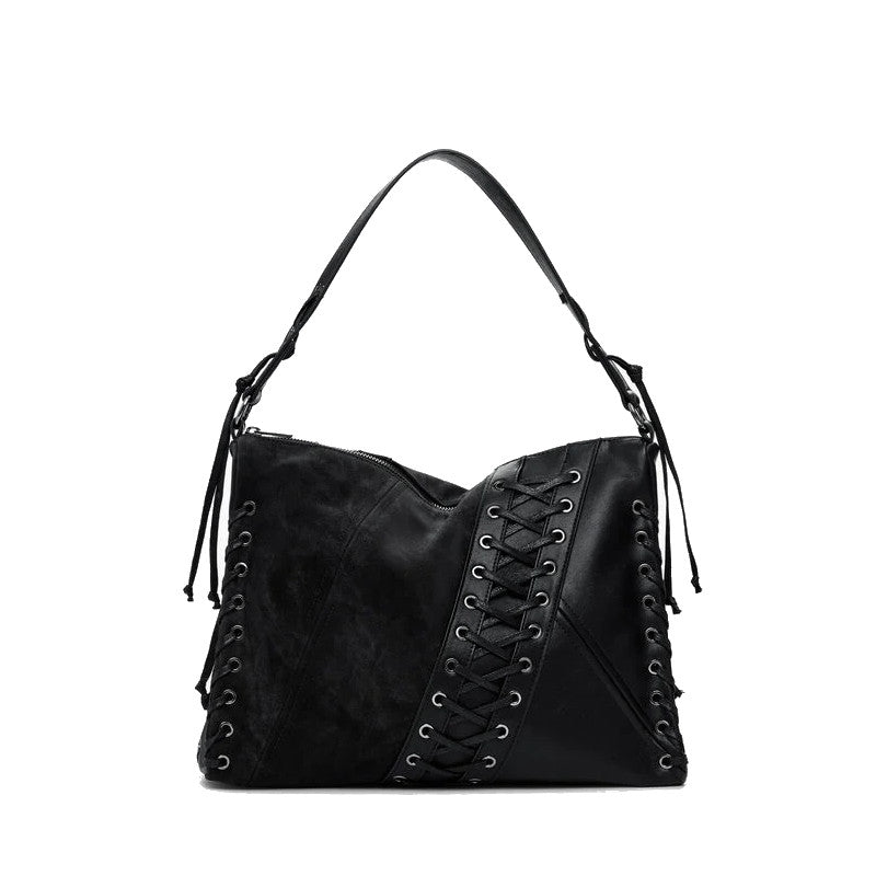 DESIGUAL Sac à bandoulière effet cuir de taille moyenne
