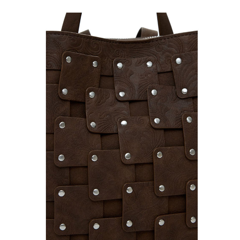 DESIGUAL Sac à dos moyen à patchs effet cuir