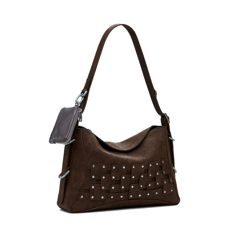 DESIGUAL Sac à main patch avec clous moyen