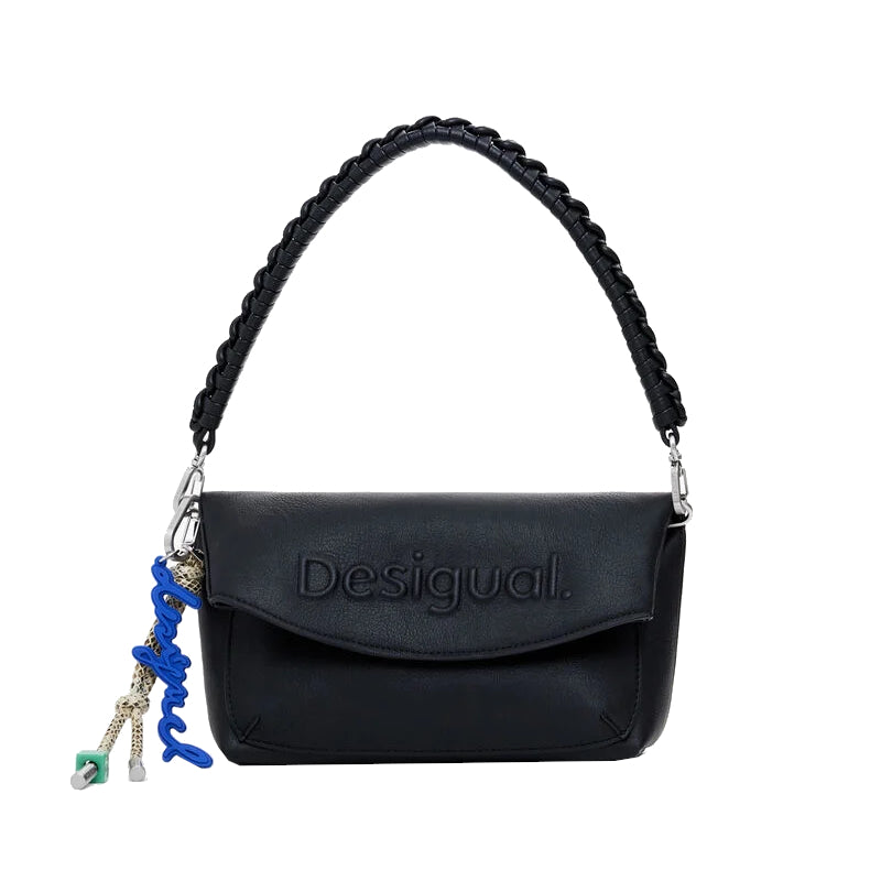 DESIGUAL Sac à rabat logo 3D moyen
