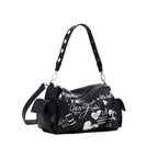 DESIGUAL Sac bowling effet cuir lettres moyen
