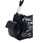 DESIGUAL Sac bowling effet cuir lettres moyen