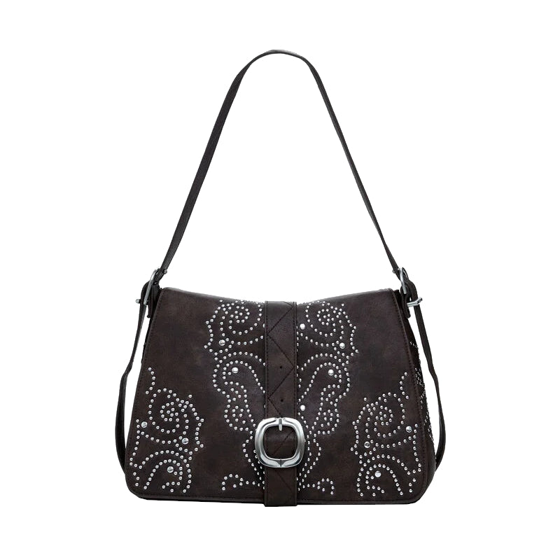 DESIGUAL Sac effet cuir à boucle moyen