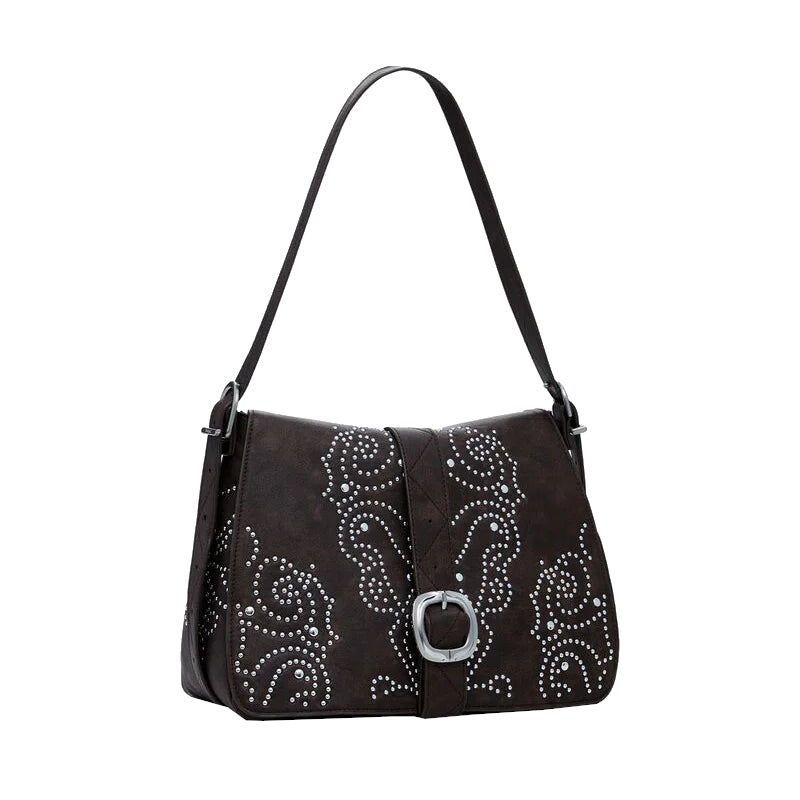 DESIGUAL Sac effet cuir à boucle moyen