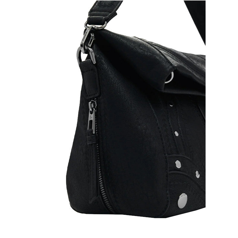 DESIGUAL Sac effet cuir brodé moyen