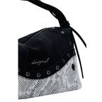 DESIGUAL Sac main moyen à clous motif serpent
