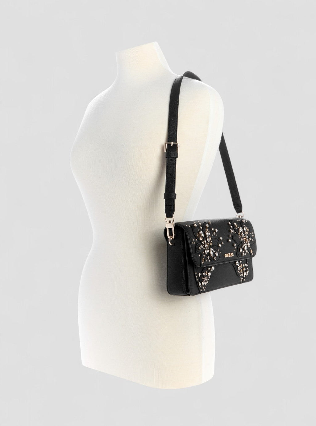 Noir - GUESS Sac à bandoulière Sadie Flap Shoulder