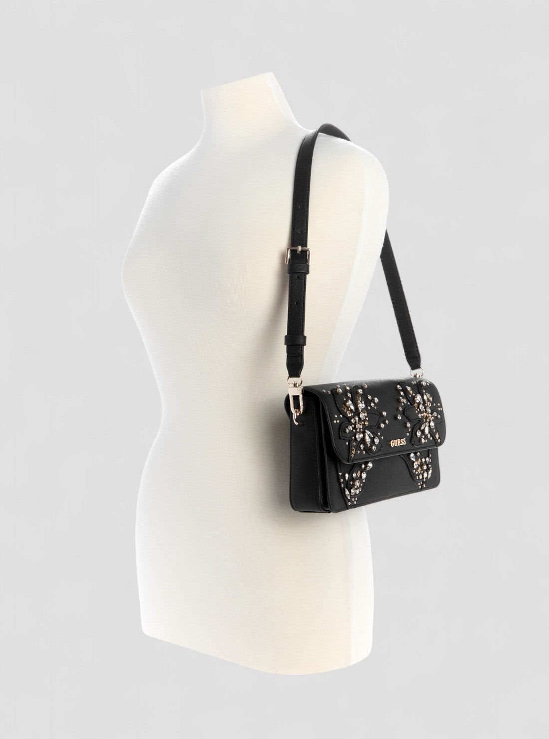 Noir - GUESS Sac à bandoulière Sadie Flap Shoulder