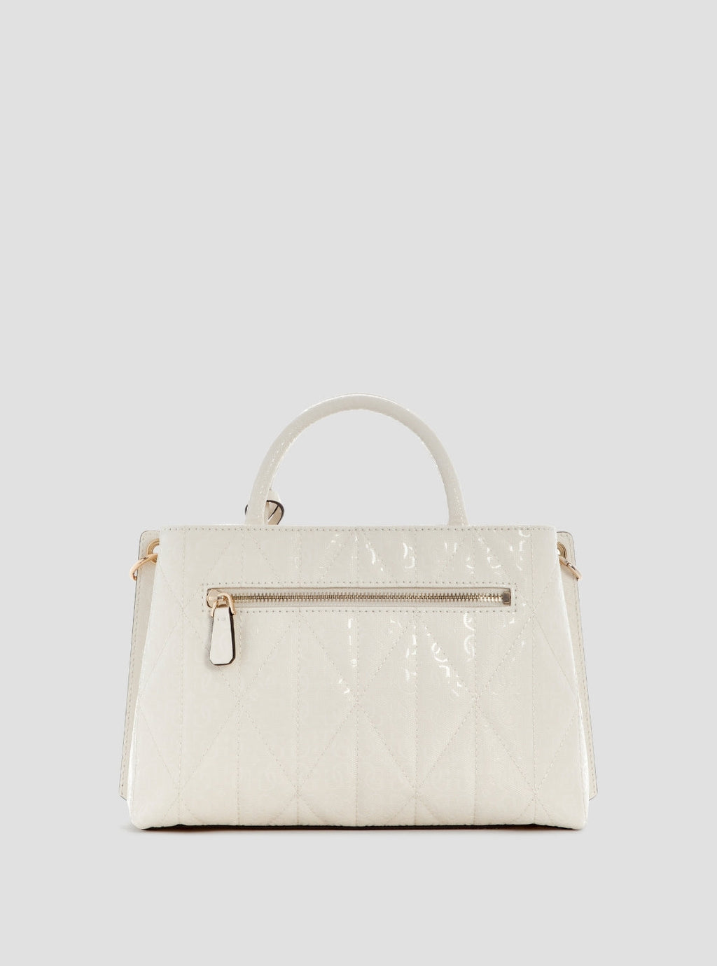 Blanc - GUESS Sac à main Aldina Girlfriend Satchel