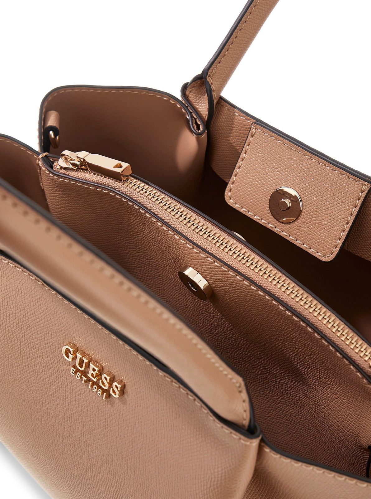 Beige - GUESS Sac à main Amorette Girlfriend Satchel