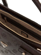Chocolat - GUESS Sac à main Diana 3 Compartiments
