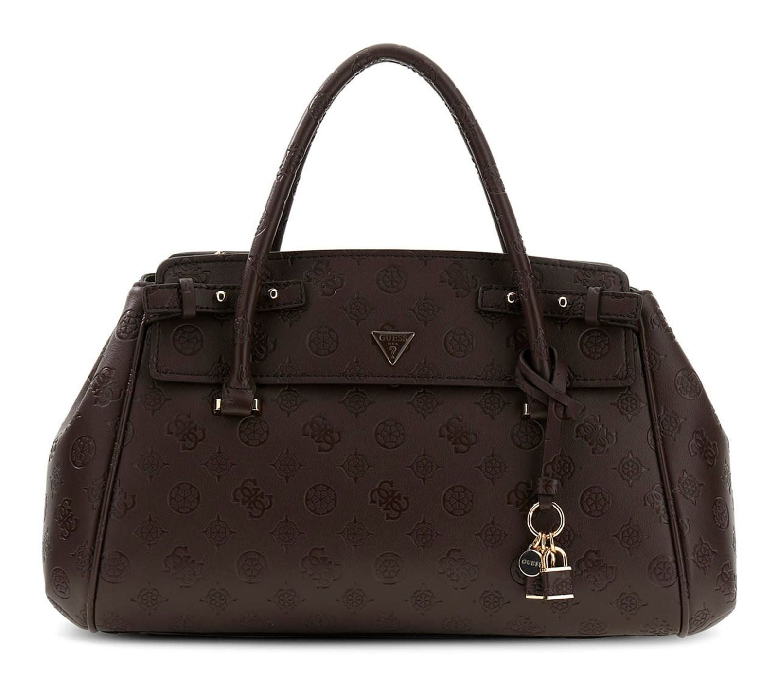 Chocolat - GUESS Sac à main Diana 3 Compartiments