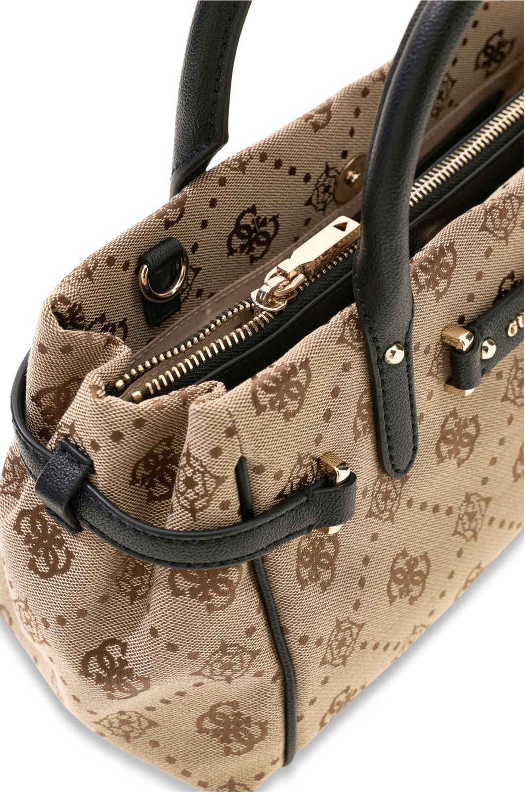 Latte - GUESS Sac à main Dorothy Girlfriend Satchel S