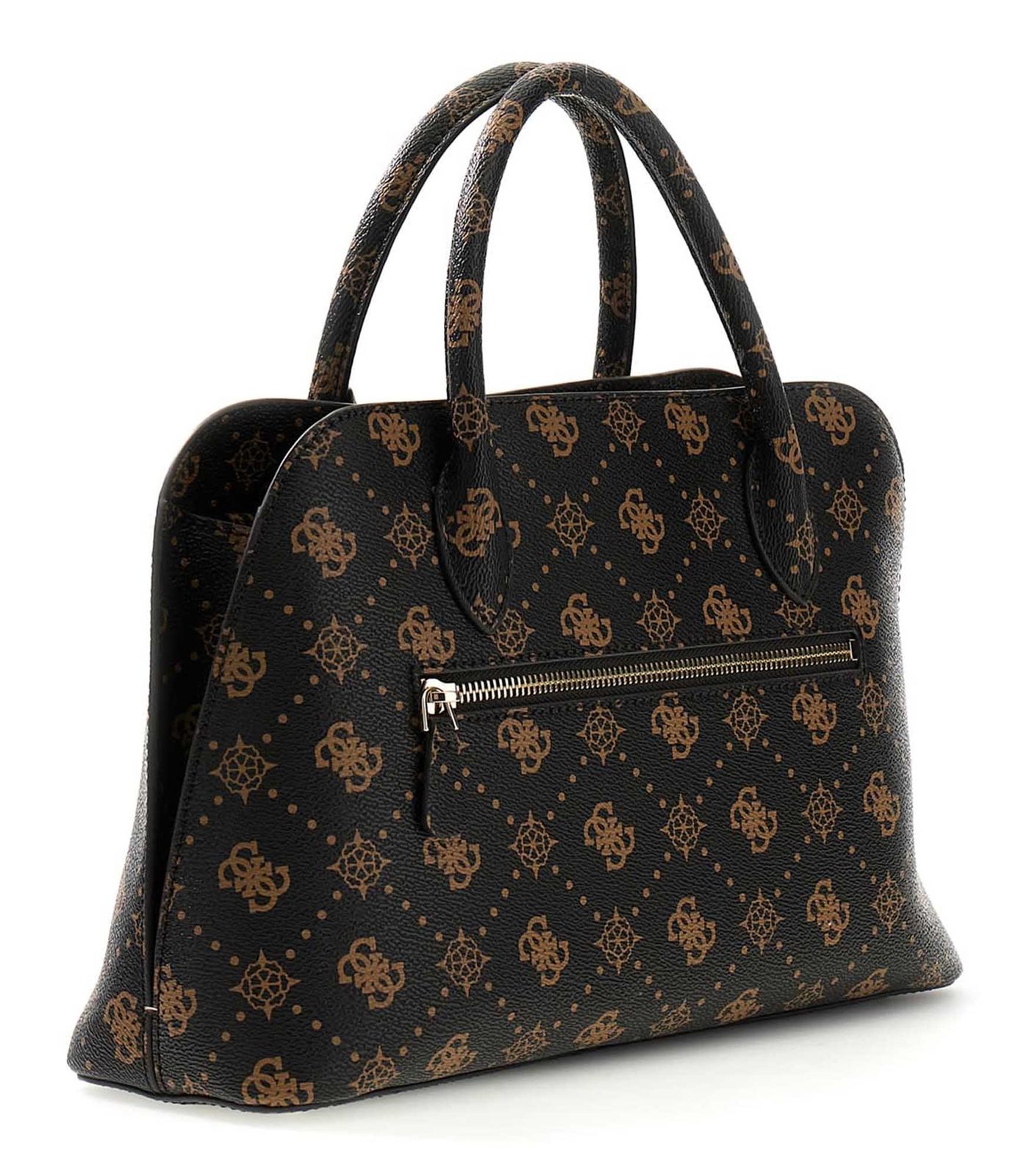 Espresso - GUESS Sac à main Emelie Logo Two Comp Satchel