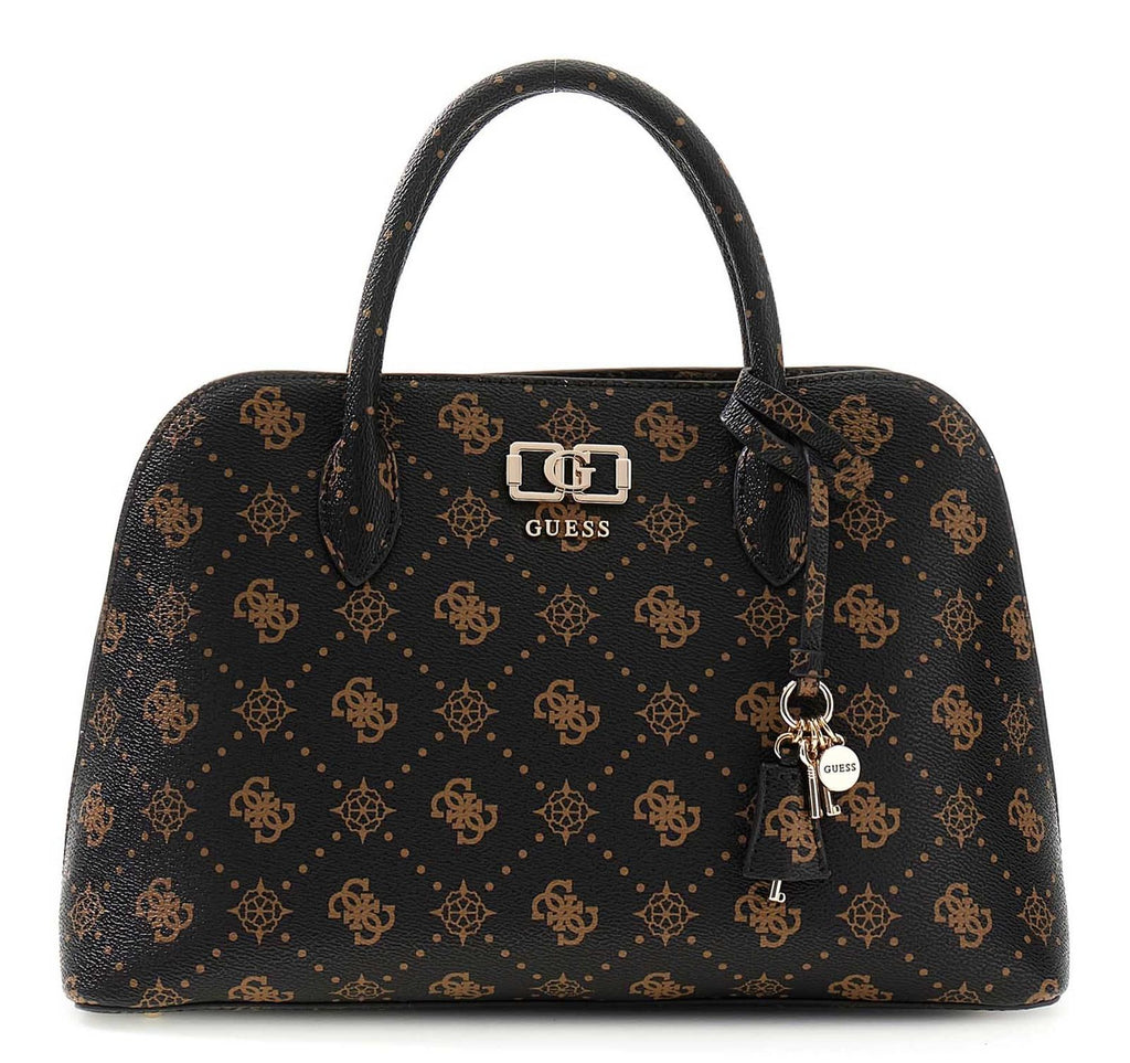 Espresso - GUESS Sac à main Emelie Logo Two Comp Satchel