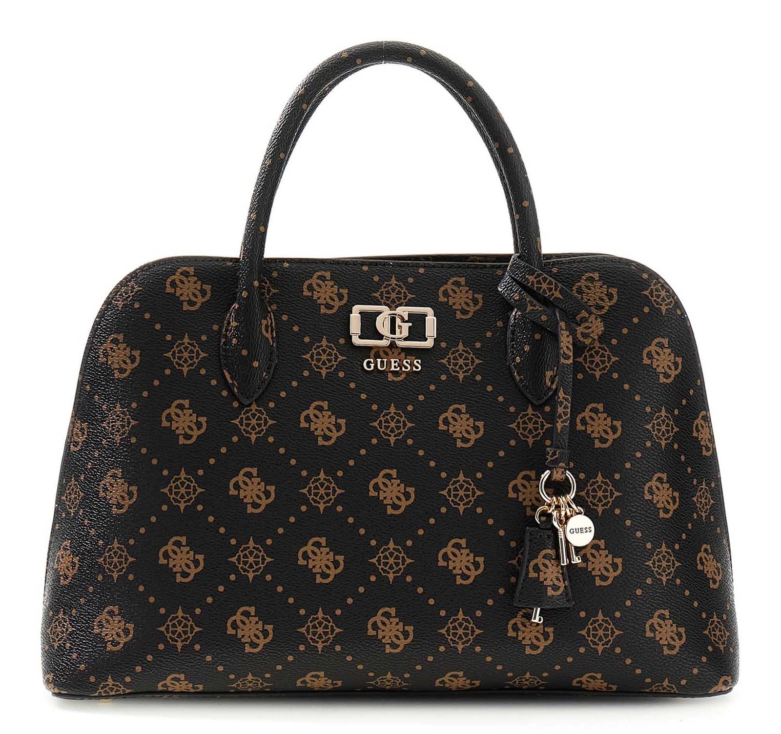 Espresso - GUESS Sac à main Emelie Logo Two Comp Satchel
