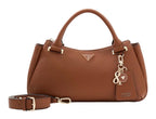 Cognac - GUESS Sac à main Evie Triple Comp Satchel