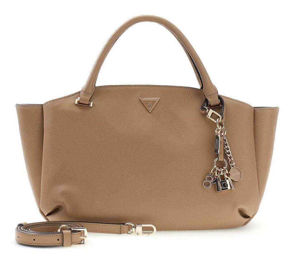 Beige - GUESS Sac à main Gilda 3 Compartiments