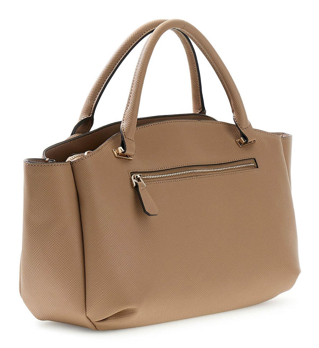 Beige - GUESS Sac à main Gilda 3 Compartiments