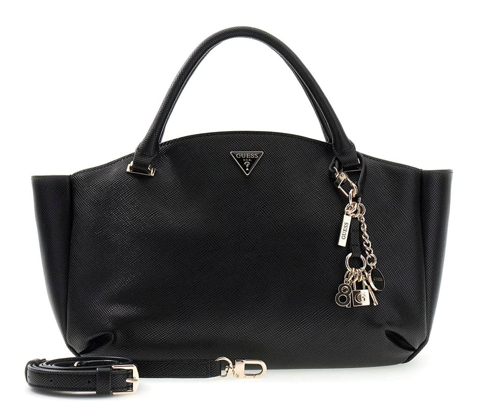 Noir - GUESS Sac à main Gilda 3 Compartiments