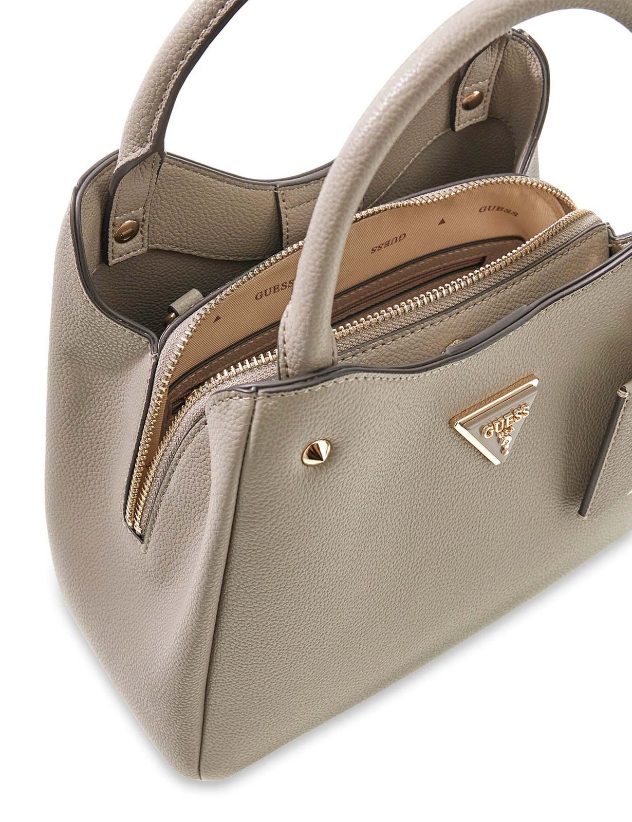 Taupe - GUESS Sac à main Meridian II Girlfriend Carryall S