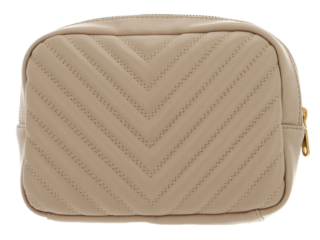 Beige - GUESS Vanity Quilted Vanity Case