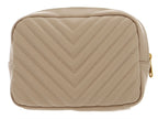 Beige - GUESS Vanity Quilted Vanity Case
