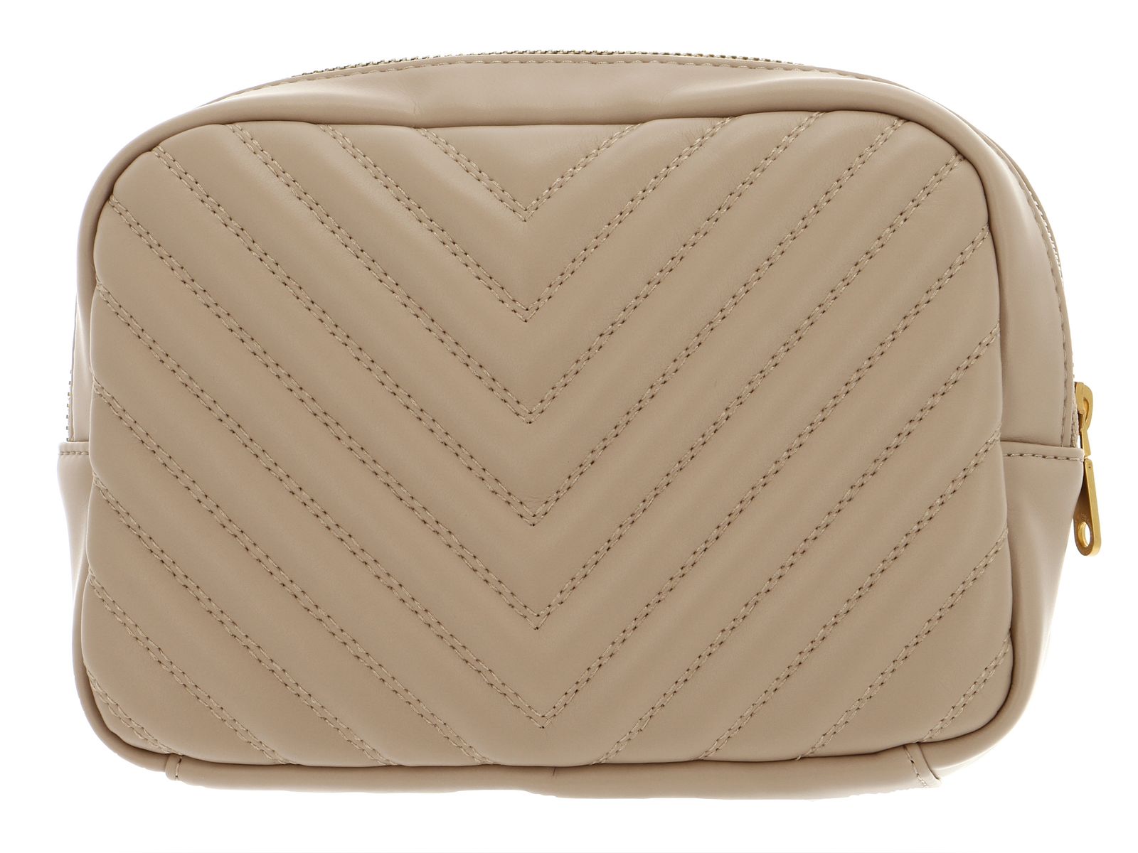 Beige - GUESS Vanity Quilted Vanity Case