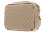 Beige - GUESS Vanity Quilted Vanity Case