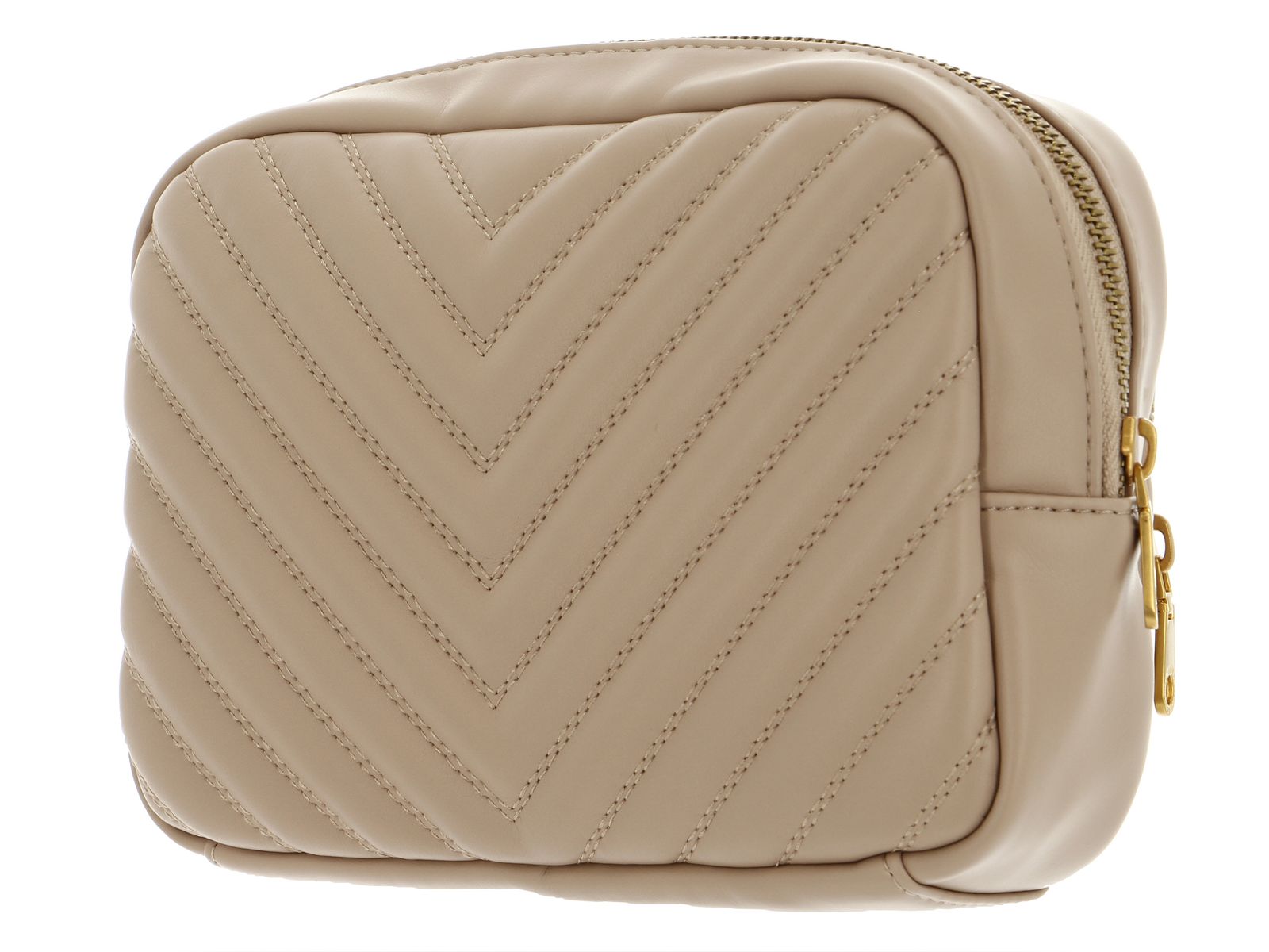 Beige - GUESS Vanity Quilted Vanity Case