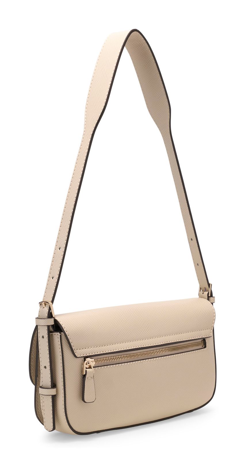 Bone - GUESS Sac à bandoulière Danielle Flap Shoulder