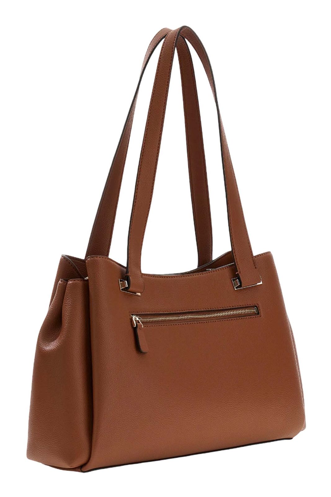 Cognac - GUESS Sac à main Evie Girlfriend Carryall