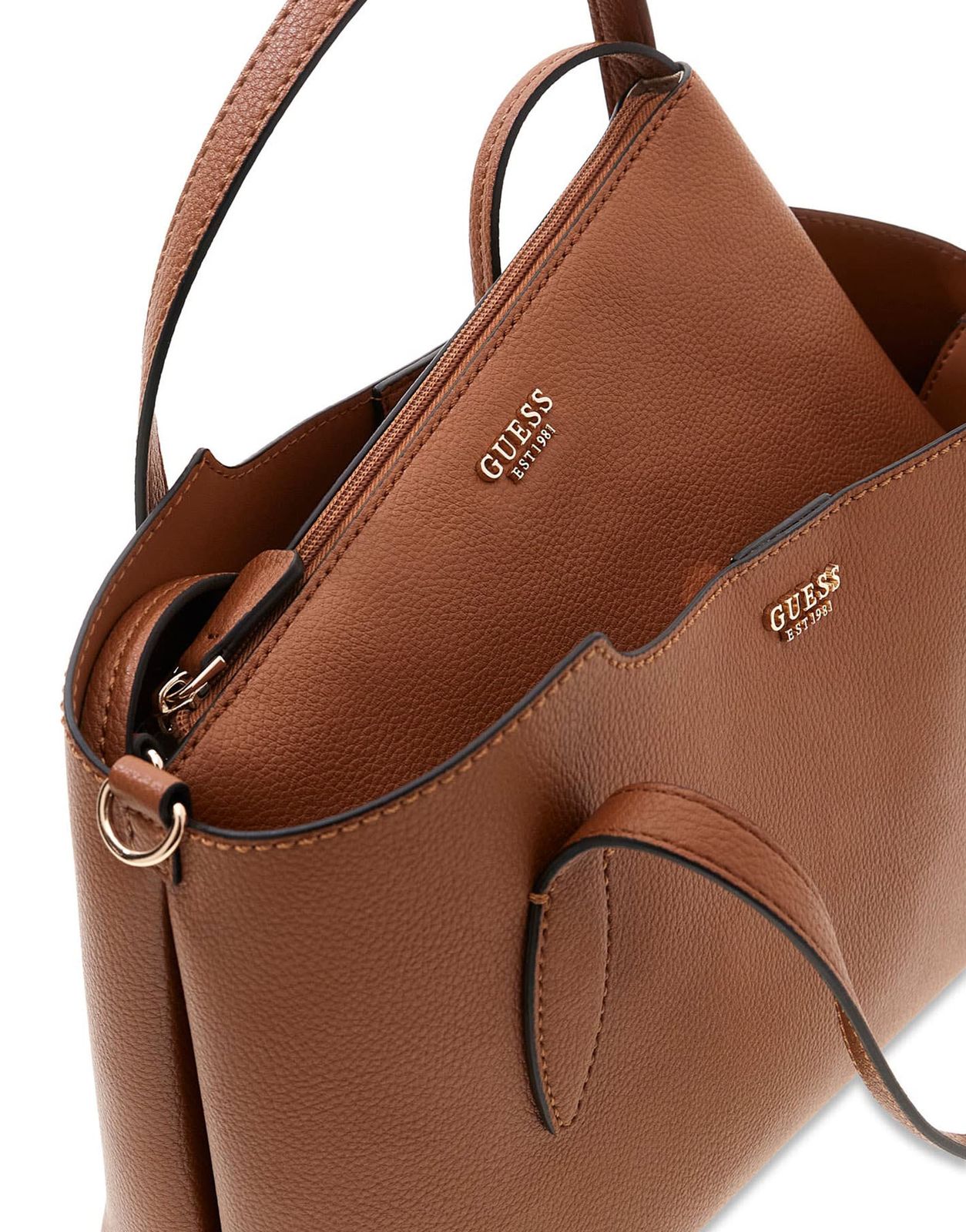 Caramel - GUESS Sac épaule Melody 2 In 1 Satchel