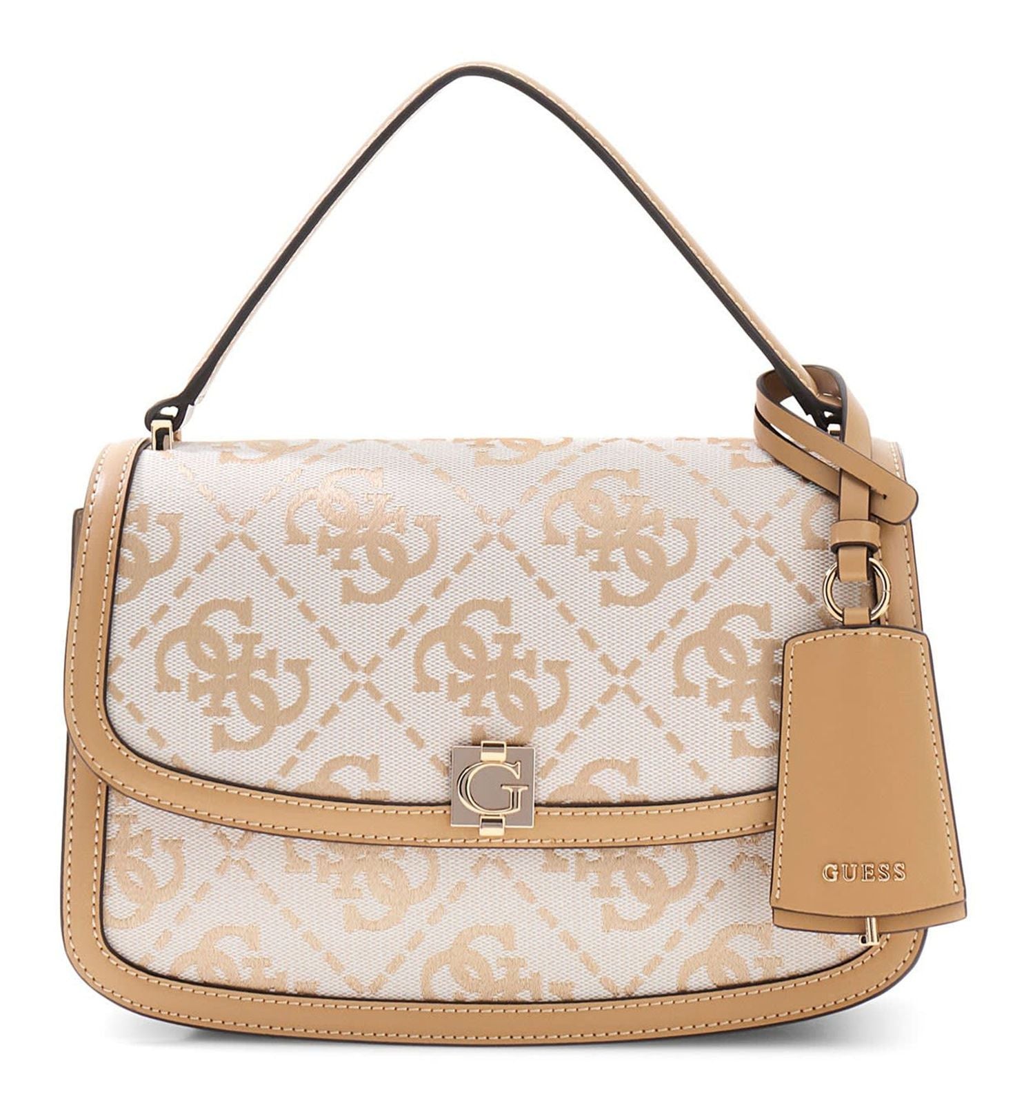 Beige - GUESS Sac bandoulière Audrey Logo Convertible