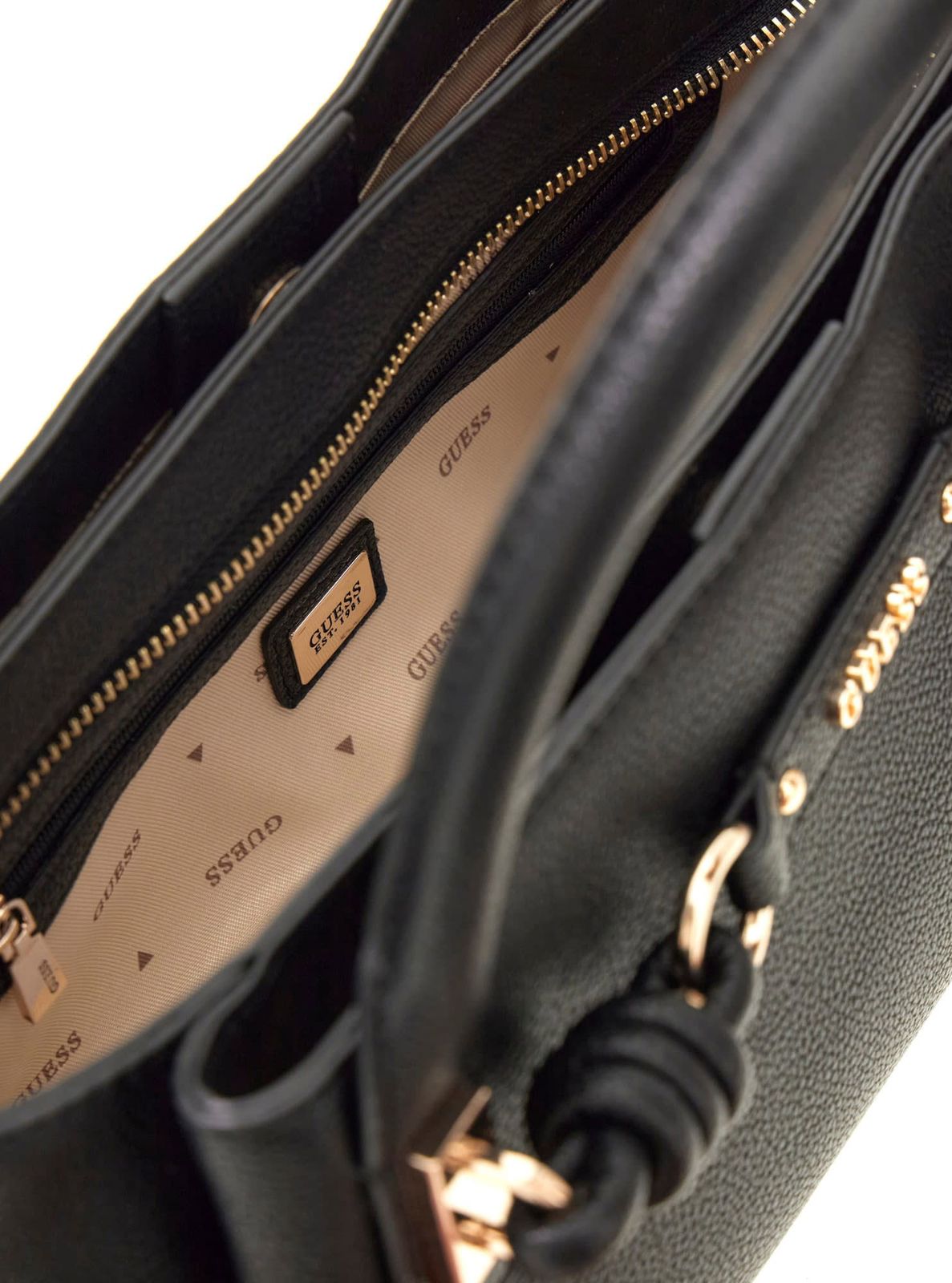 Noir - GUESS Sac à bandoulière Camelia 3 Compartiments