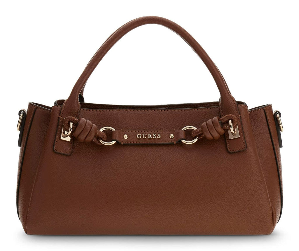 Cognac - GUESS Sac à bandoulière Camelia 3 Compartiments