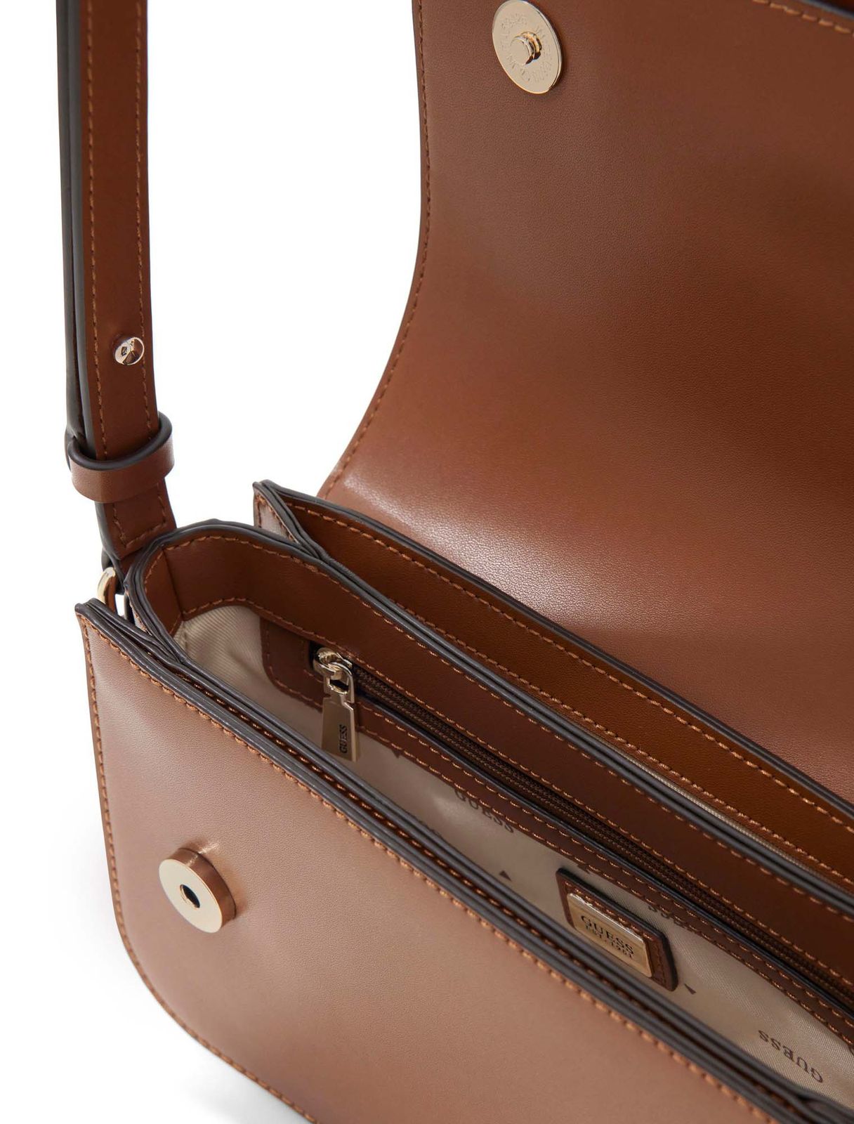 Marron - GUESS Sac à bandoulière Janie Convertible Xbody