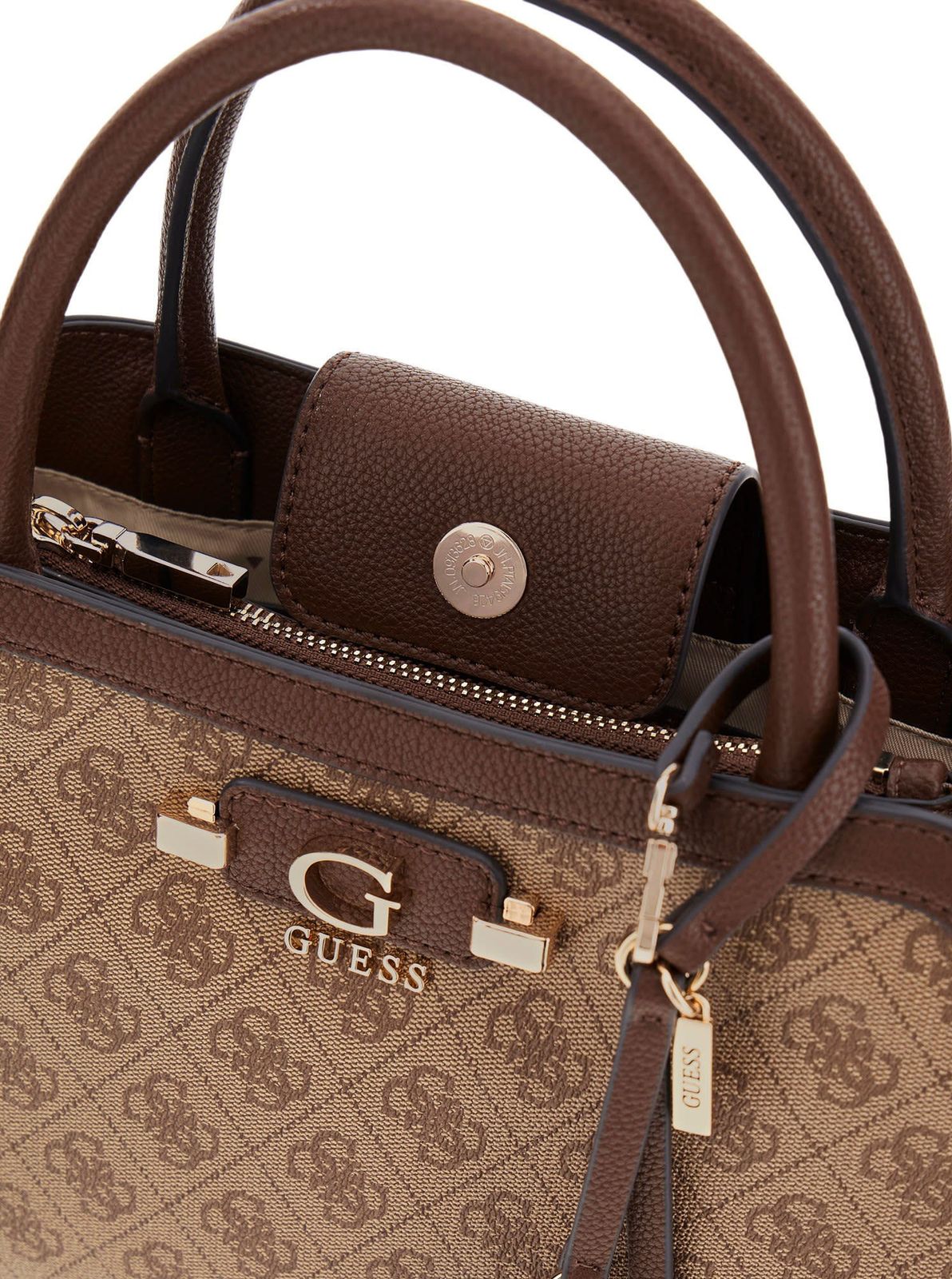 Latte - GUESS Sac à bandoulière Lindsey Girlfriend Satchel