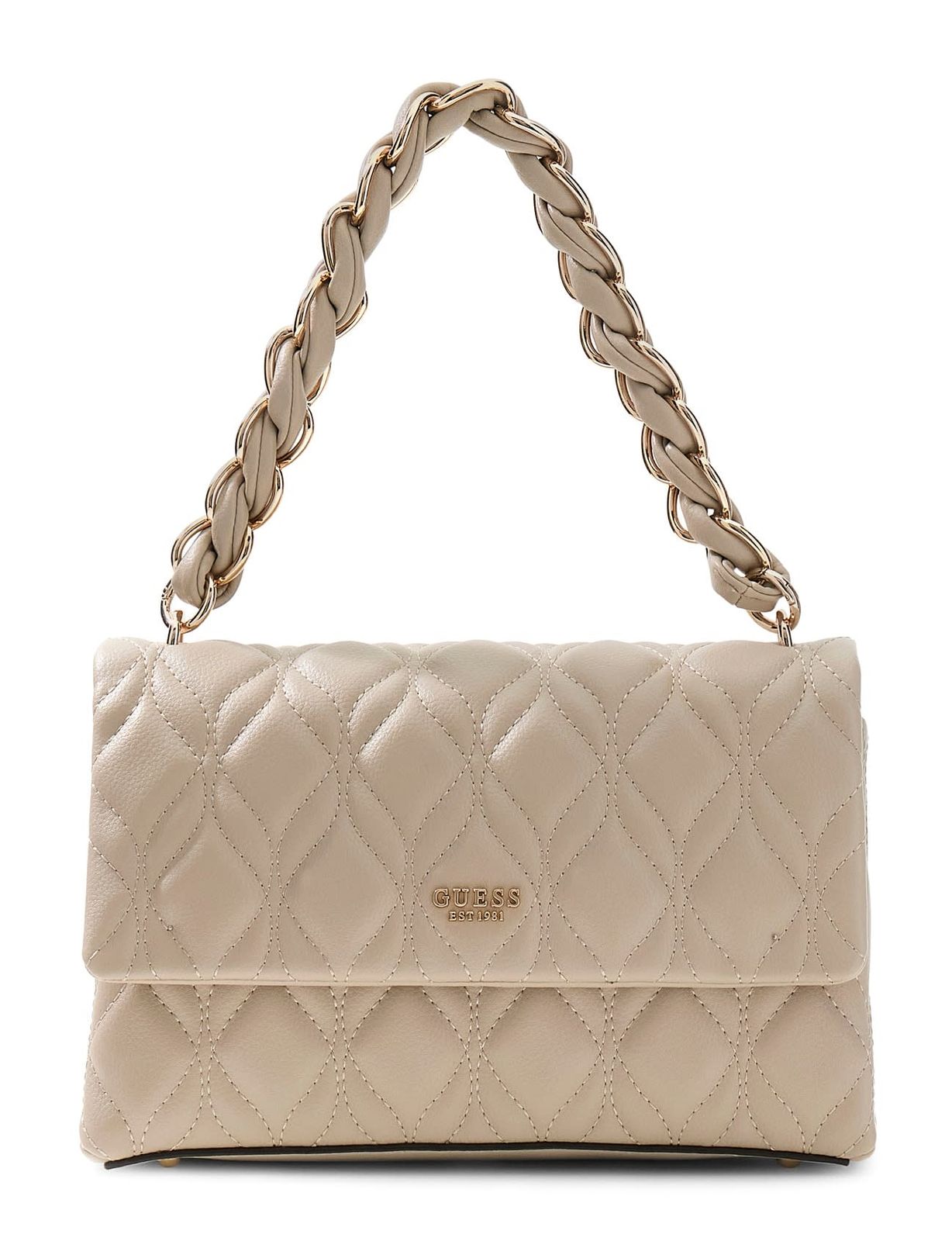 Taupe - GUESS Sac bandoulière Maxine Flap Crossbody