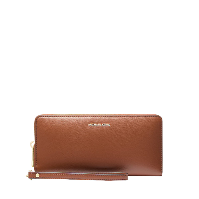 Marron - MICHAEL KORS Grand portefeuille en cuir Jet Set Travel