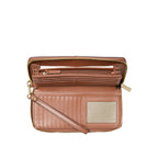 Marron - MICHAEL KORS Grand portefeuille en cuir Jet Set Travel