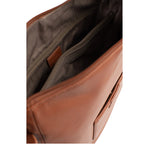 HEXAGONA Besace - Cuir de vachette souple gras