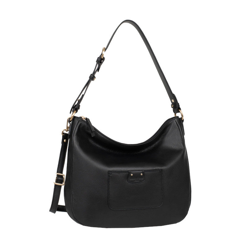 HEXAGONA Besace - Cuir de vachette souple gras