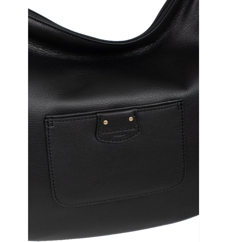 HEXAGONA Besace - Cuir de vachette souple gras