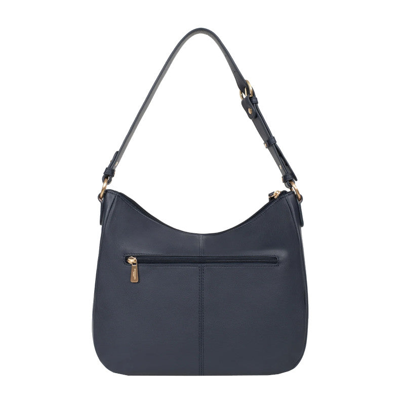 HEXAGONA Besace - Cuir de vachette souple gras