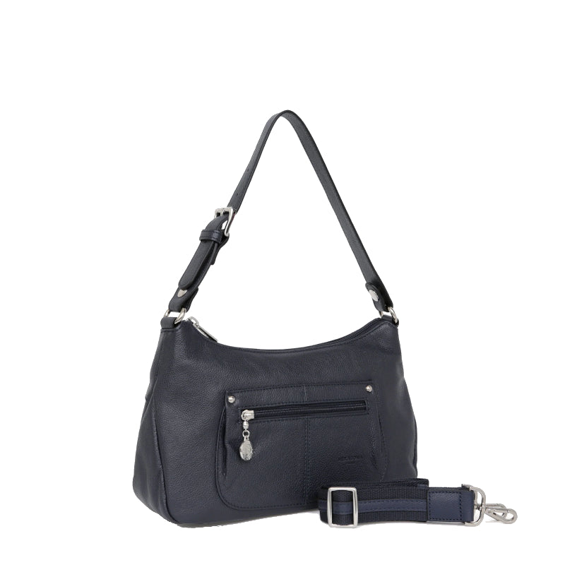 HEXAGONA Besace cuir de vachette grainé