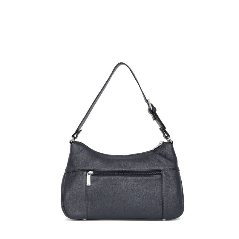 HEXAGONA Besace cuir de vachette grainé
